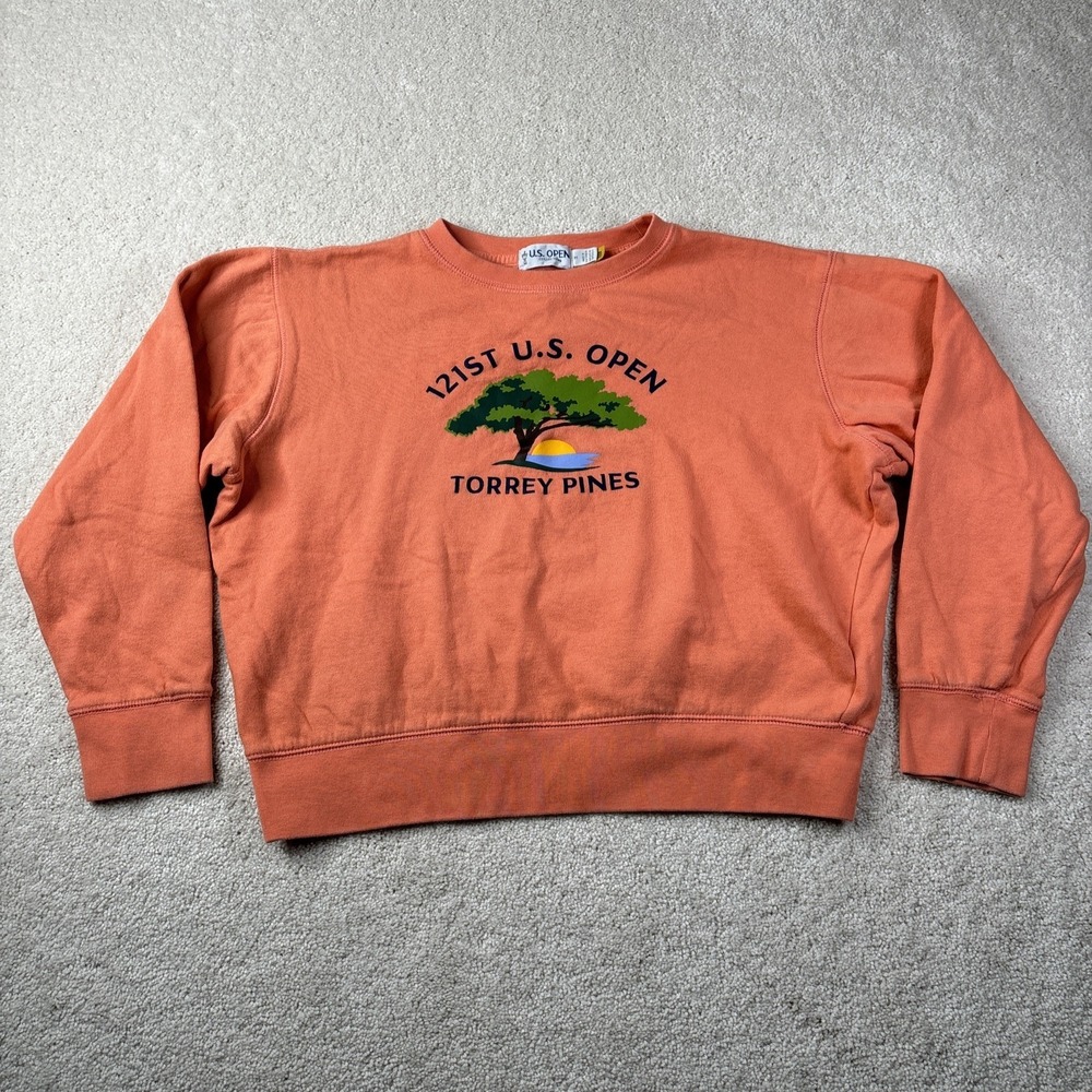Ralph Lauren Us Open Torrey Pines Cropped Sweatshirt Women's Medium Logo